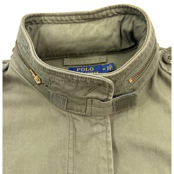 Polo Ralph Lauren Mens M65 Military Field Jacket Size Medium Talon Zipper Green - Picture 5 of 15